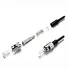 Fiber connector prepared to be crimped into a 3.0mm diameter fiber optic cable. It is a single mode ST/PC connector (SM)